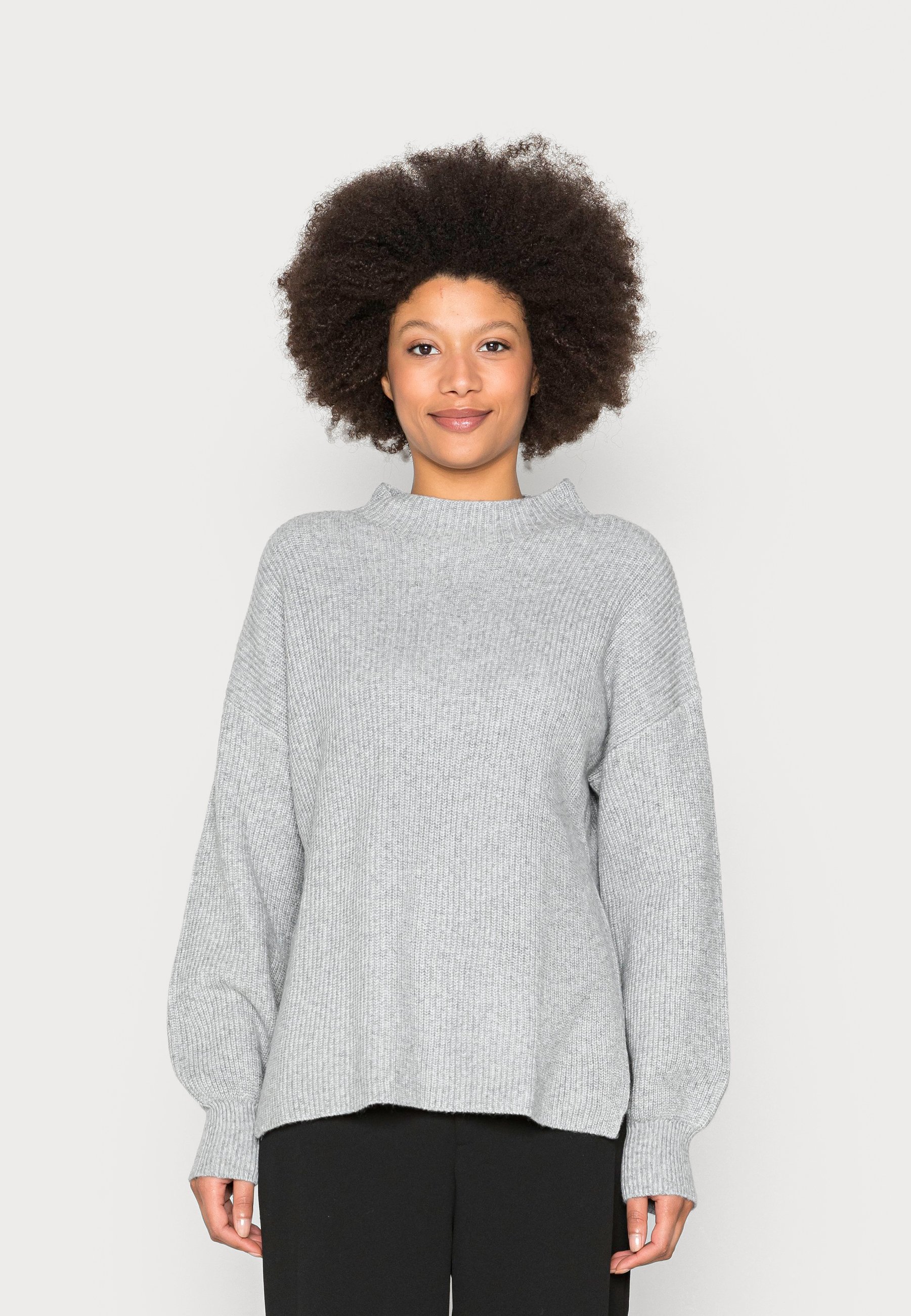 GAP FUNNEL NECK - Jumper - heather grey 