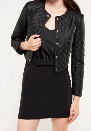 Kunstlederjacke - black