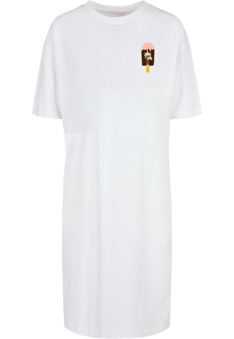 Merchcode SUMMER ICECREAM SLIT Jersey dress white Zalando.de