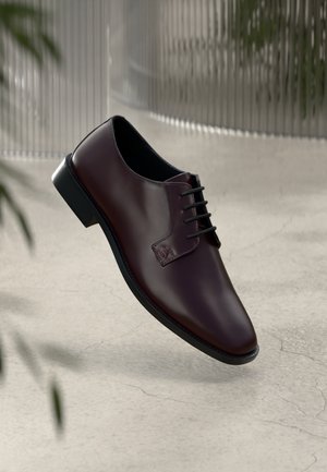 LEATHER - Snøresko - bordeaux