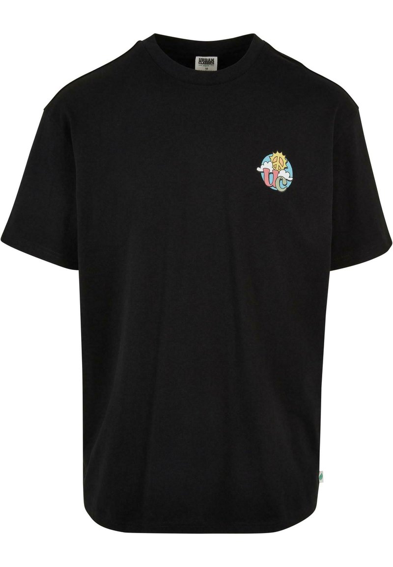Urban Classics CLOUDY TEE - Trükipildiga T-särk - black