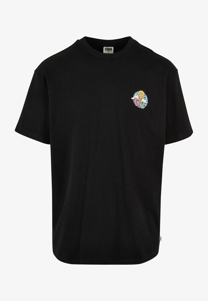 Urban Classics CLOUDY TEE - Trükipildiga T-särk - black