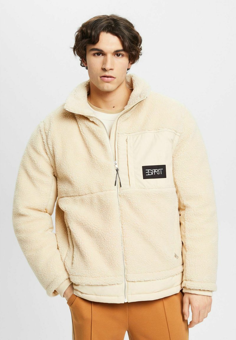 Esprit Fleece jacket cream beige/beige Zalando.co.uk