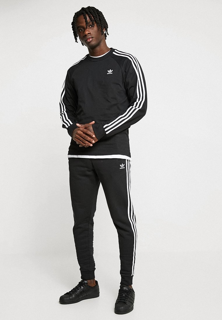 adidas Originals - STRIPES PANT UNISEX - Träningsbyxor - black, Förstora