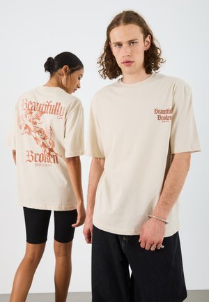 UNISEX - T-shirt imprimé - oatmeal