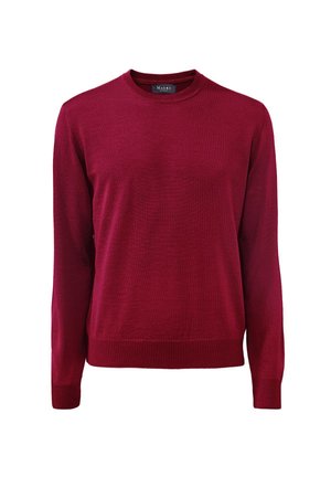 CLASSIC LINE RUNDHALS - Strickpullover - weinrot