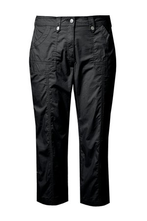 Ulla Popken, 7/8 RETROUSSABLE POCHES - Broek - black