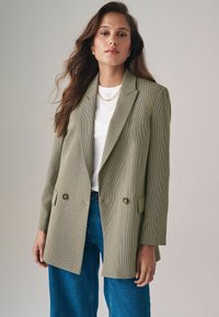 THE SET DOUBLE BREASTED PUPPYTOOTH REGULAR FIT  - Abrigo corto - brown