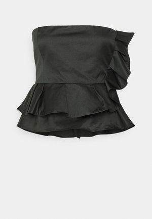 Pinko TROPPO POPELINE CINZATO - Top - nero limousine