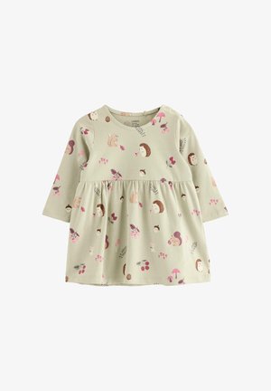 Lindex, LINDEX LONG-SLEEVED DRESS LINDEX - Jerseykjole - light dusty green