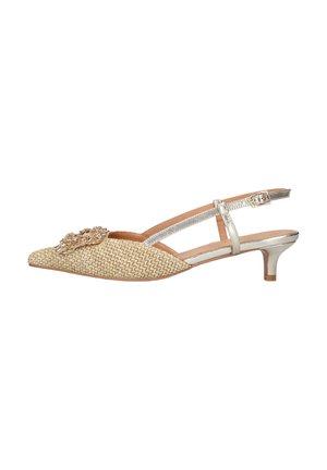 Notre-V, NOTRE-V DAMES SLINGBACKS LA7613498. - Slingback ballerina´s - raffia beige