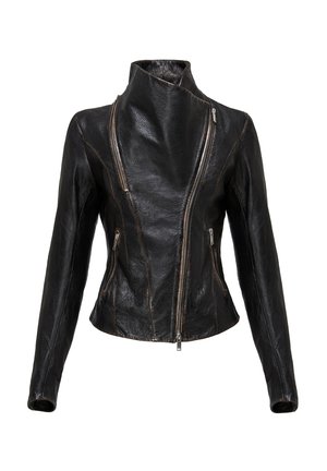 EDNA - Giacca di pelle - black