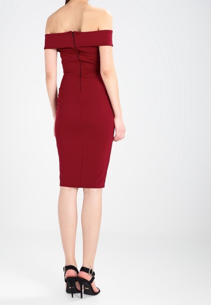 Missguided Shift dress - bordeaux - (Pre-owned) - Zalando