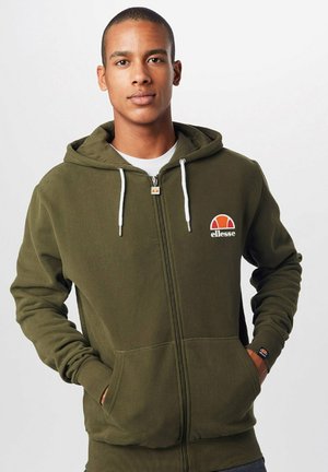 BRIERO - Zip-up sweatshirt - khaki