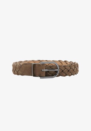 Mango, ADULT - Ceinture tressée - brown