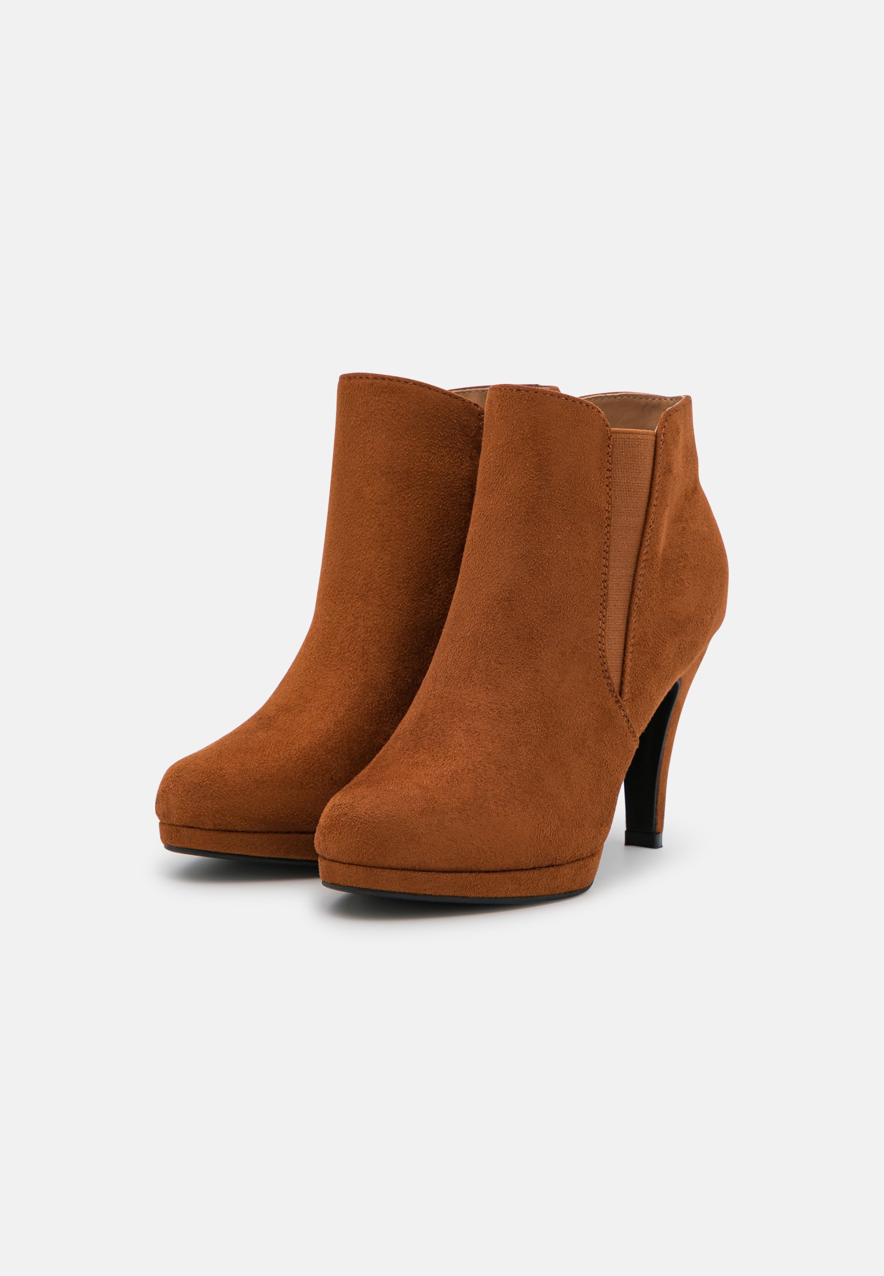 Anna Field Enkellaarsjes met hoge hak - cognac - Zalando.be