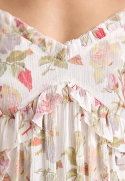 The Kooples ROBE - Robe de jour - beige/red
