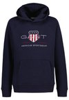 ARCHIVE SHIELD HOODIE UNISEX - Jersey con capucha - evening blue