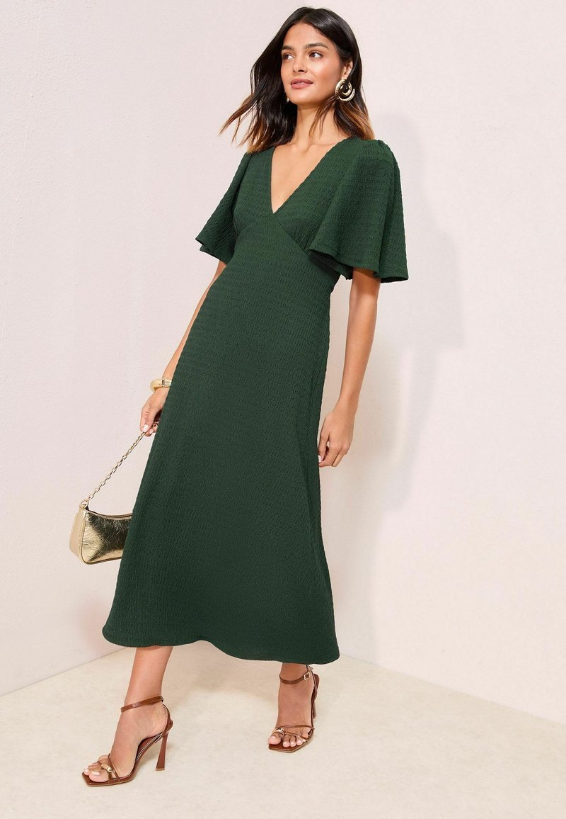 Friends Like These REGULAR FIT V-NECK MIDI - Day dress - green - Zalando