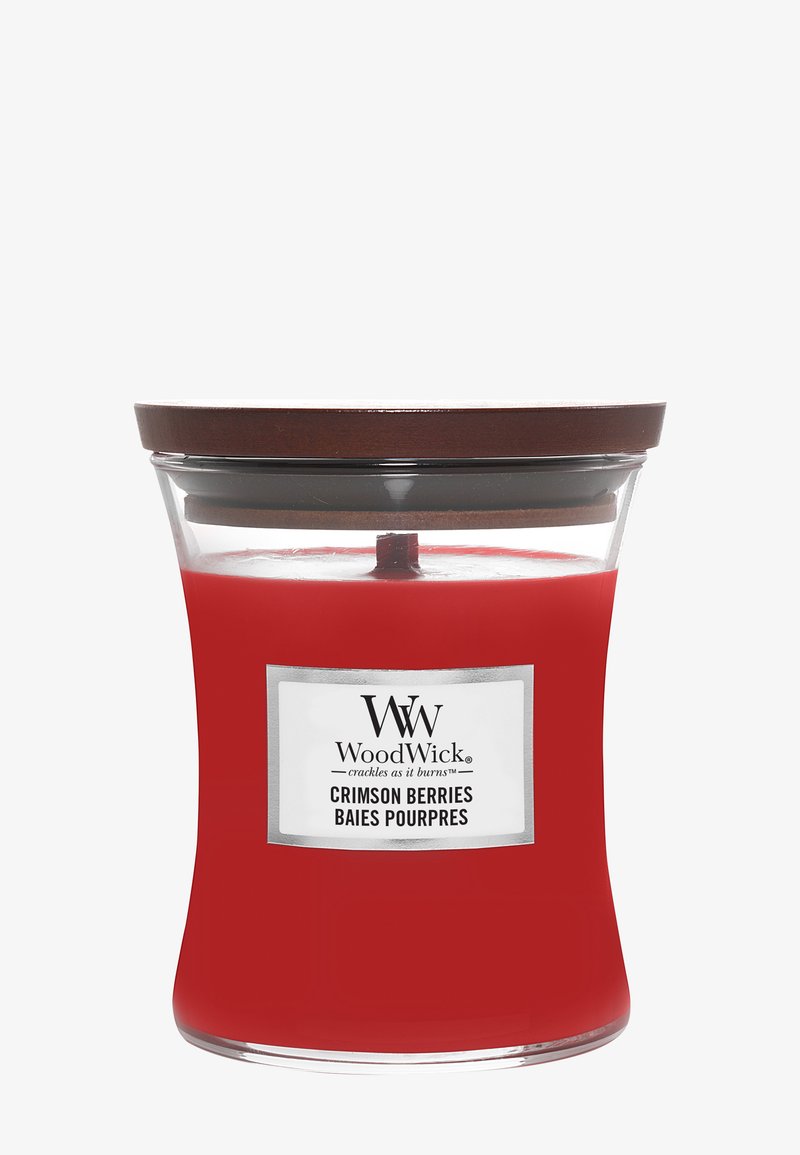 Woodwick - MEDIUM JAR CRIMSON BERRIES - Candela profumata - red, Ingrandire