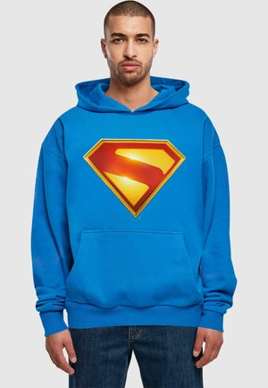 SUPERMAN GLEAMING LOGO ULTRA HEAVY - Hoodie - blue