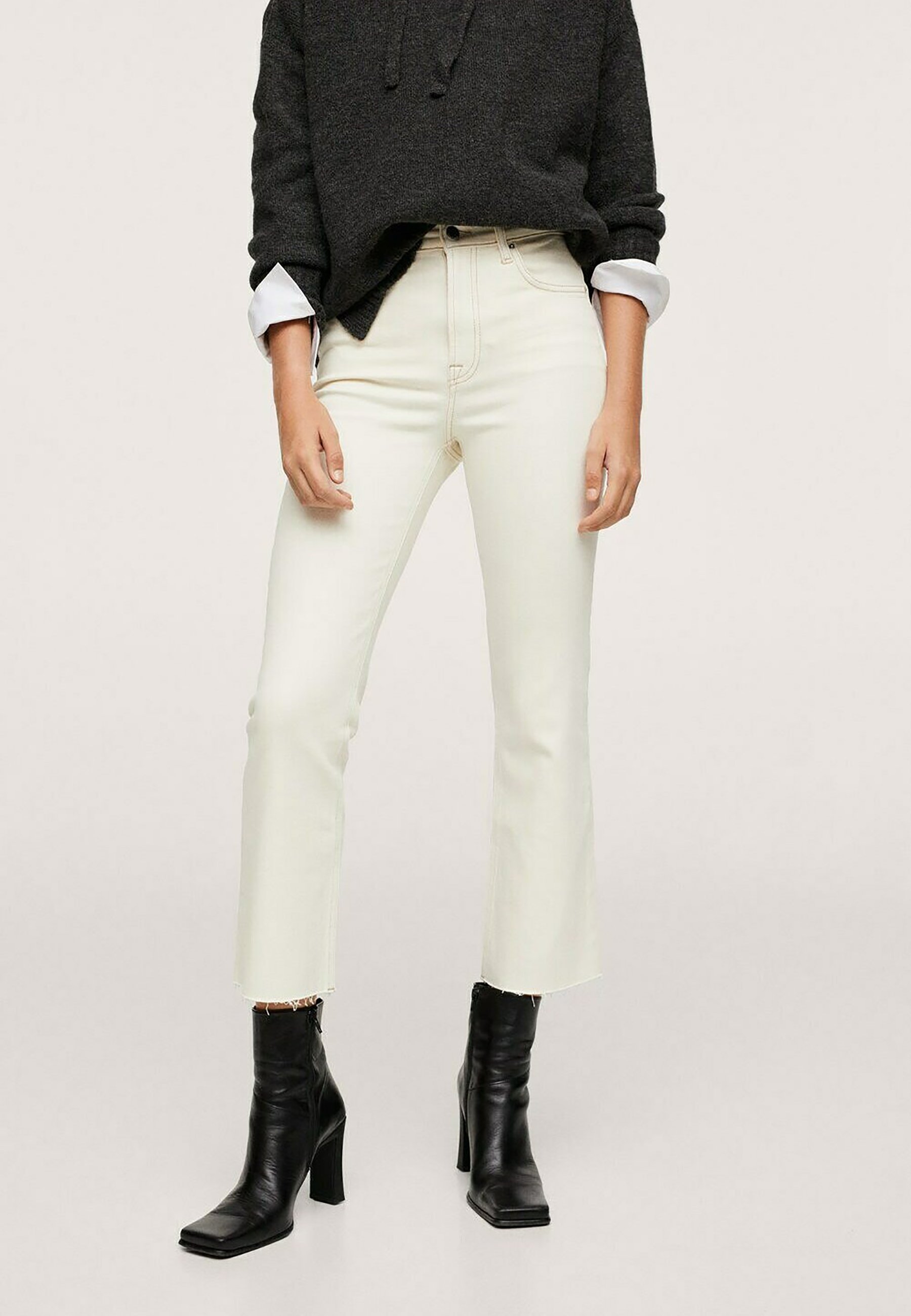 Mango BOOTCUT HIGH-WAIST - Jeans Bootcut - gebroken wit/offwhite -  Zalando.ch