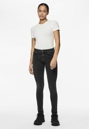 DANA MW - Jeans Skinny Fit - dark grey denim