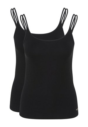 2ER-PACK SPAGHETTI-TRÄGER - Unterhemd/-shirt - schwarz