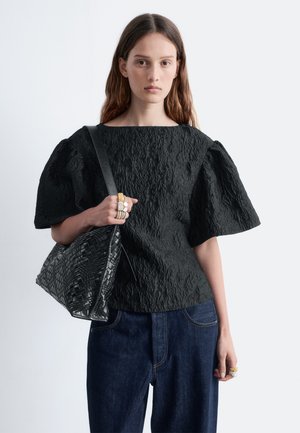 PUFF-SLEEVE - Blouse - black
