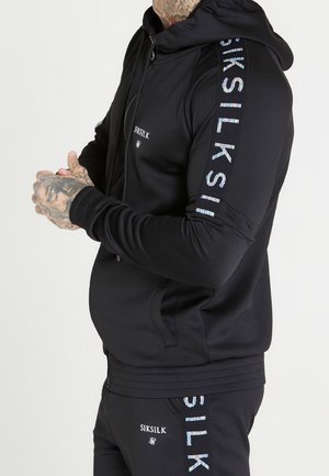 SIKSILK Sudadera con cremallera - black