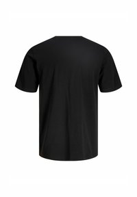 Sort bomulds t-shirt med korte ærmer, rund halsudskæring og ensfarvet ryg. Ingen synlige logoer eller mønstre. Standard pasform.