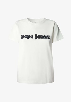 Pepe Jeans, PEPE JEANS PRINT T-SHIRT BENILDA - T-shirt imprimé - mousse white