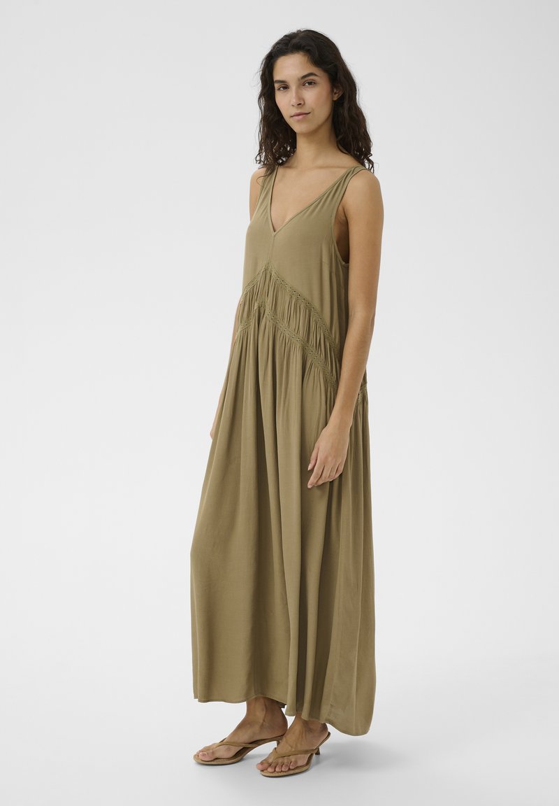 dama dresses emerald green Katelyn Velvet Maxi Wrap Dress