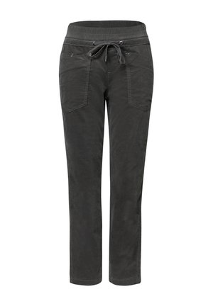 Street One, SLIM LEG CORDHOSE IM LOOSE FIT - Pantalones - gravel grey