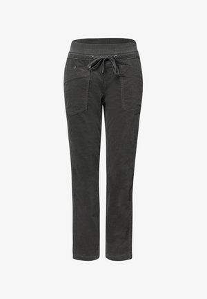 Street One, SLIM LEG CORDHOSE IM LOOSE FIT - Pantalones - gravel grey