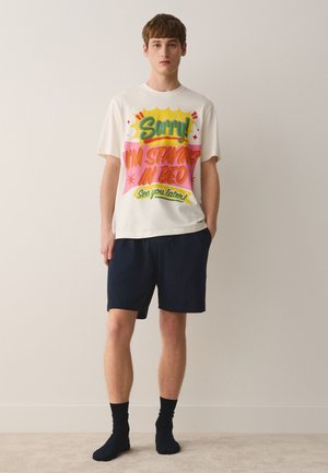 Next, REGULAR FIT - GRAPHIC SHORT SLEEVE SET - Nattøj sæt - blue