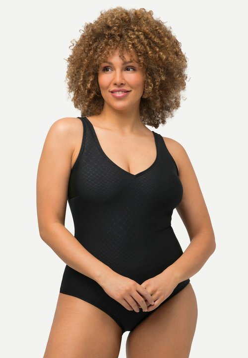 Ulla Popken Damen große Größen Übergrößen Plus Size Badeanzug INES
