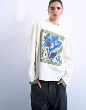 DIDDI SKATER TEE - Μπλούζα με μακριά μανίκια - ecru