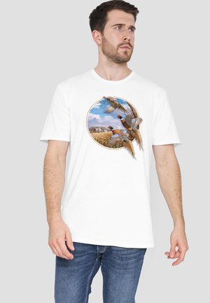 WILDLIFE OCTOBER MEMORIES PHEASANTS - T-Shirt print - white