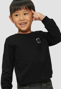 s.Oliver MIT BÜNDCHEN UND KLEINEM DETAIL - Sweater - schwarz