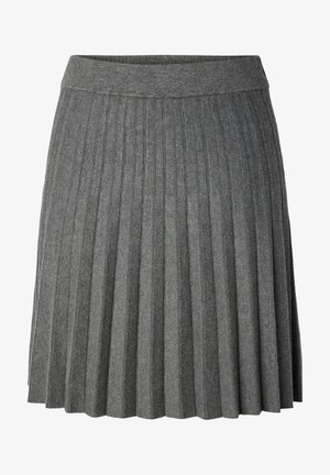 YAS, YASELENA PLEATED NOOS - Minirok - medium grey melange