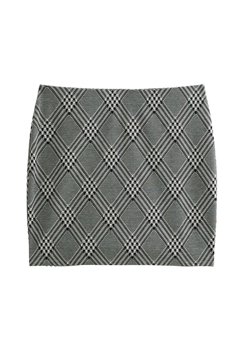 New Look Curves CURVES MONOCHROME CHECKED TUBE - Minigonna - black ...