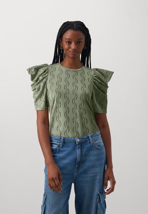 VILA VIFLORA - Majica kratkih rukava s printom - four leaf clover