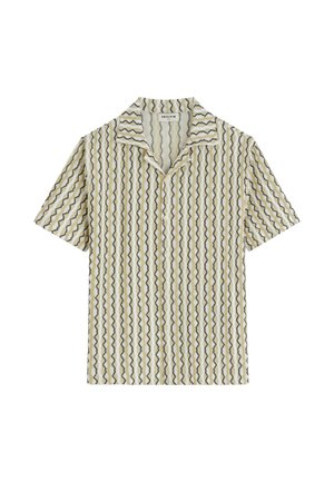 FRILIVIN, CHEMISE RAYURES ONDULÉES - Chemise - vert