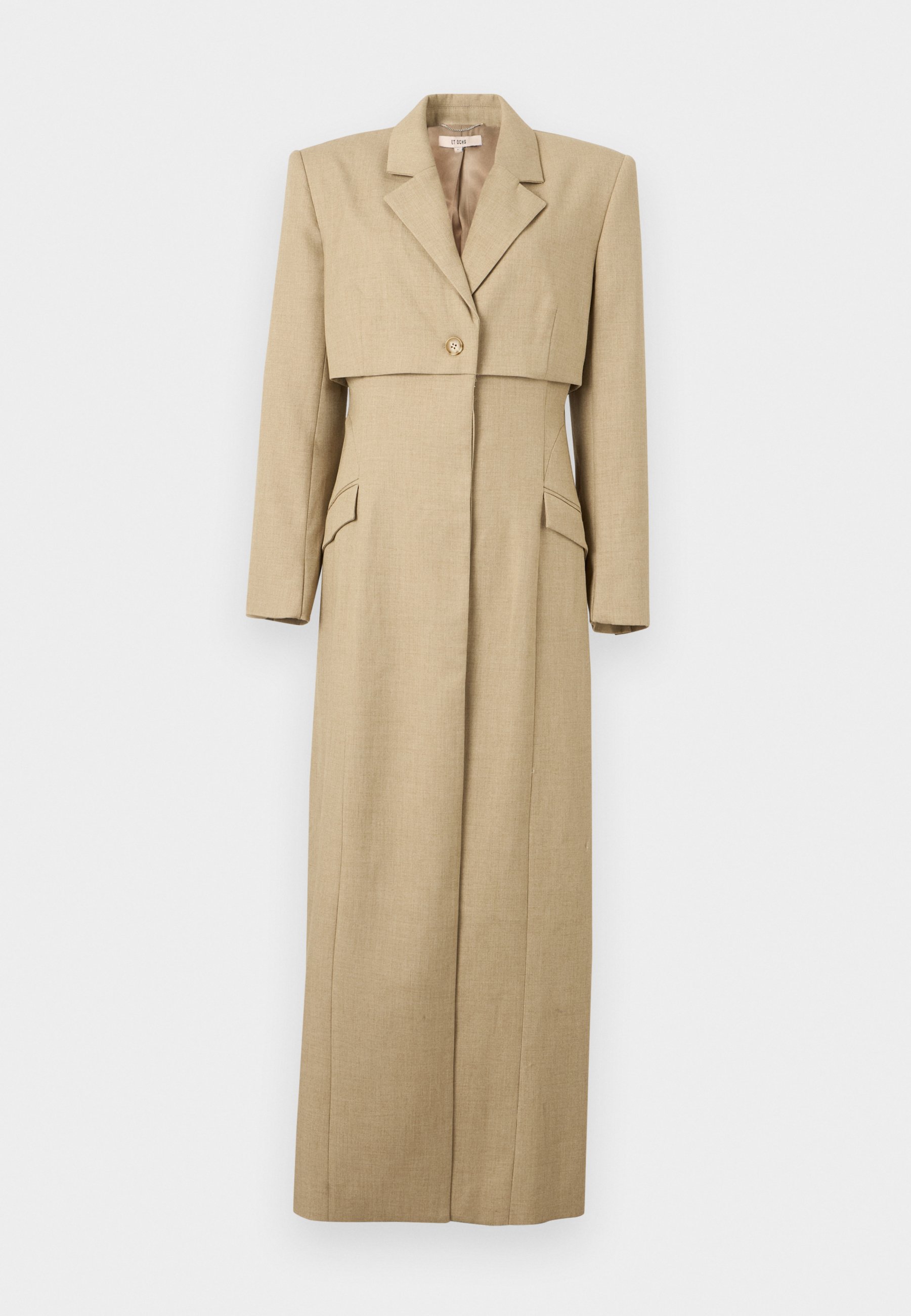 nike trench coat in cream