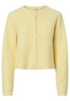 PCSILLY O NECK CARDIGAN - Cardigan - pale banana