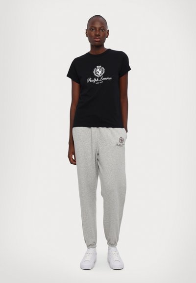 Polo Ralph Lauren HOTEL SHORT SLEEVE - Marškinėliai su spaudiniu - polo black/white