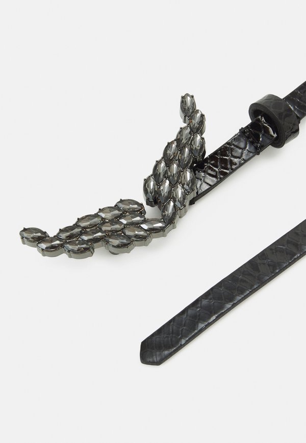 ROCK BELT GLOSSY WILD STRASS - Belt - noir3