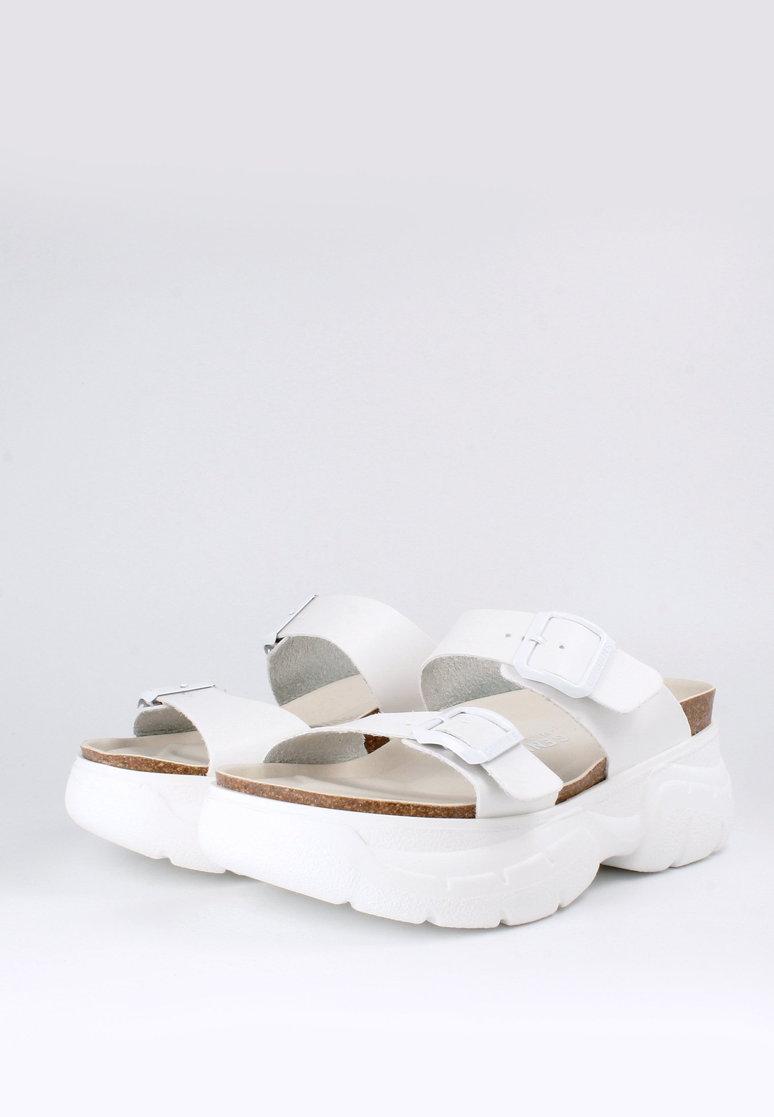 90s platform sandals white