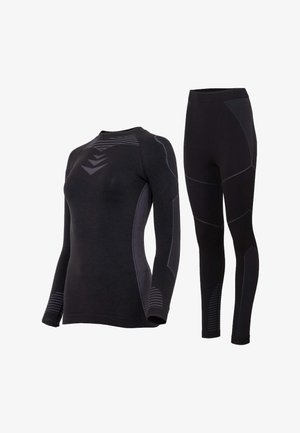 OCCULTO, THERMO SET - Nachtwäsche Set - schwarz-grau